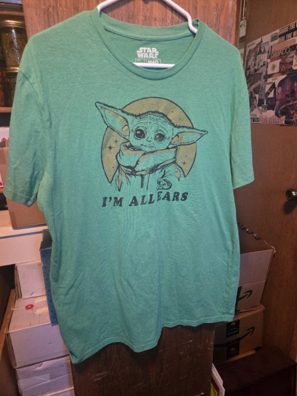 Star Wars Mad Engine Green Tshirt Grogu